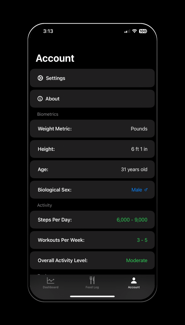 Macro Chief Account Page