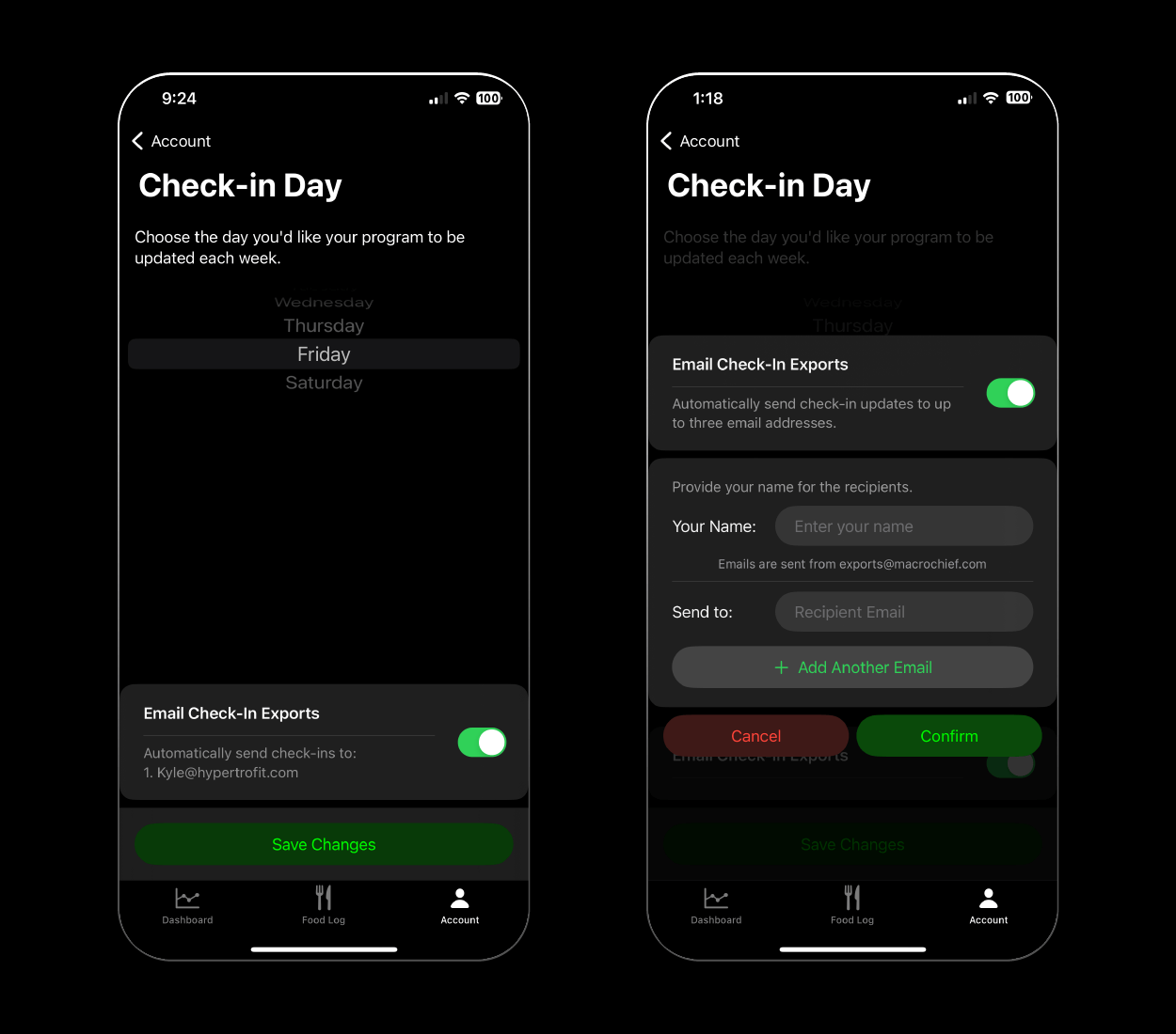 Macro Chief - Check-in Day Auto Export